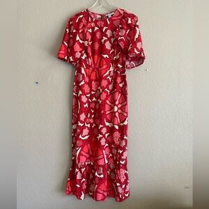 Women's  Zinnia Floral Print Bell Sleeve Midi Dress - RHODE x Target size 6
R4